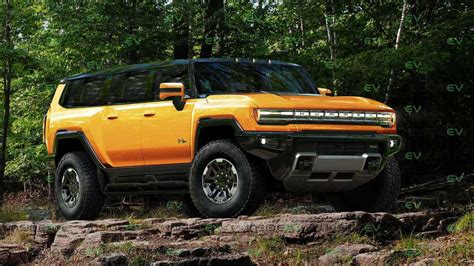 Here’s The GMC Hummer EV SUV Rendered In Several Colors