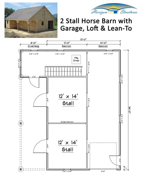 Prefab 2 Stall Barn