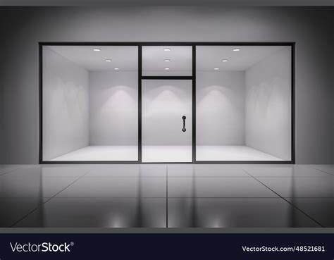 Store interior background Royalty Free Vector Image