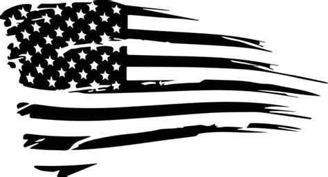 Distressed American Flag Vinyl Decal | Flag vector, Flag tattoo ...