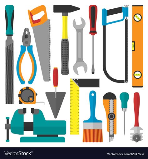 Home repair tools set Royalty Free Vector Image