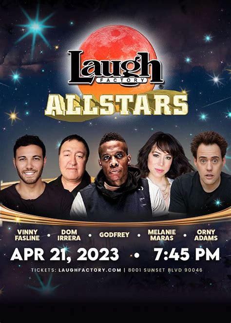 Laugh Factory All Stars!! Tickets at Laugh Factory Hollywood in Los ...