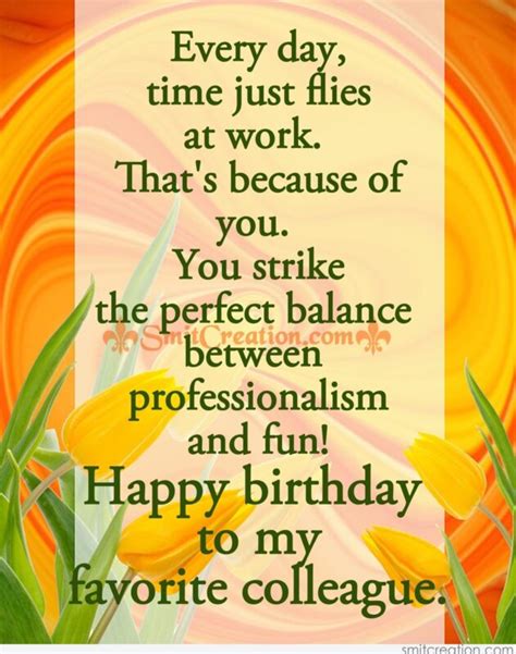 Birthday Wishes for Colleague Pictures and Graphics - SmitCreation.com