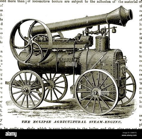 The Frick 'Eclipse' Agricultural Steam-Engine; engraving, 1874 Stock ...