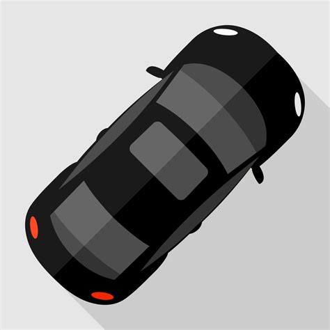 Vector for free use: Car top view vector