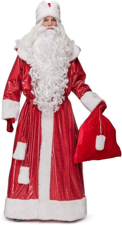 ELKA Ded Moroz Costume Adult Santa Claus Suit for Christmas (XL/2XL) (M ...