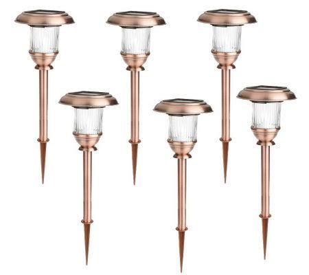 Alpan Lighting 6 Piece Copper Finish Solar Pathway Light Set - Page 1 ...