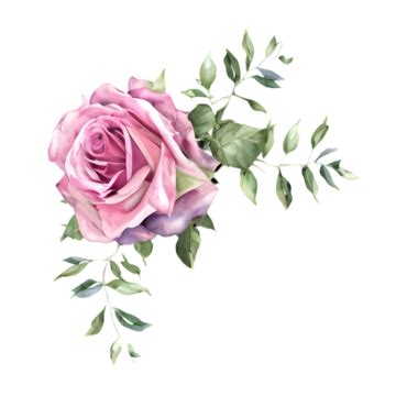 Watercolor Pink Rose Bouquet PNG Transparent Images Free Download ...