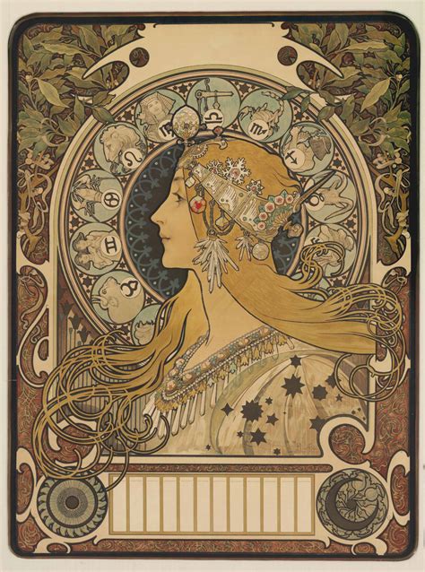 ALPHONSE MUCHA (1863-1939) , 'ZODIAC', 1896 | Christie's