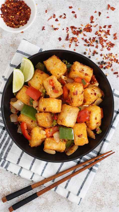 Salt and Pepper Tofu | Khinskitchen Crispy Salt & Chilli Tofu Recipe