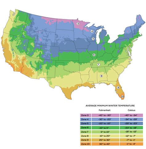 USDA Plant Hardiness Zone Map - Harvest to Table