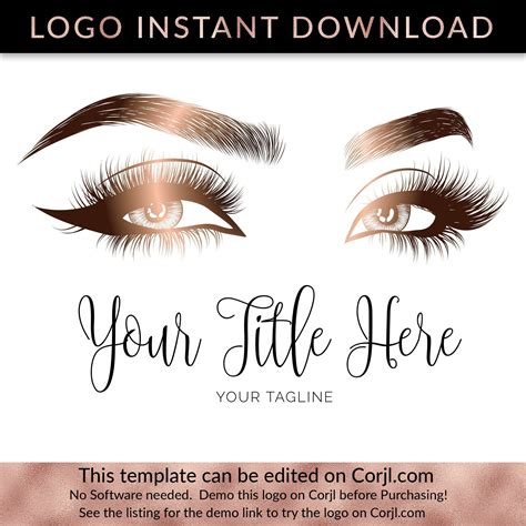 Lash Logo Template - Printable Calendars AT A GLANCE