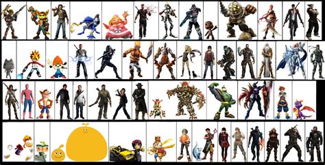 PlayStation All-Stars Dream Roster Character SCALE by ScilacticonGalaxy ...