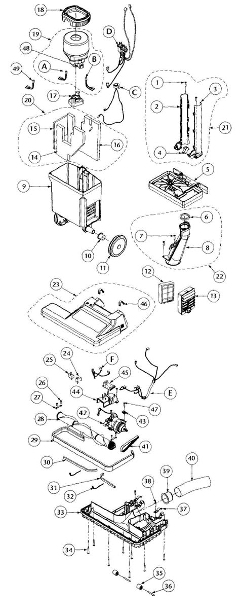 ProTeam ProForce 1500XP Upright Vacuum Parts List & Schematic | USA Vacuum