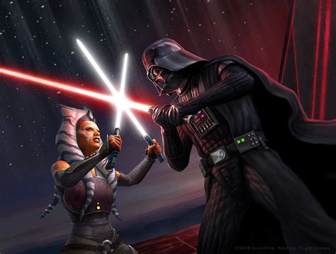 Darth Vader Vs Ahsoka Wallpapers - Wallpaper Cave