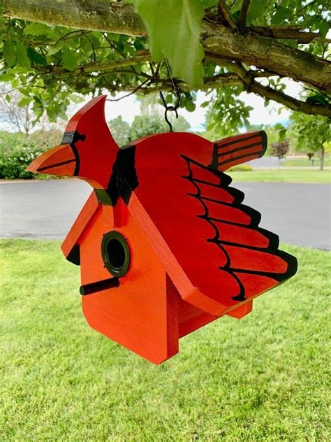 Cardinal Birdhouse | Etsy