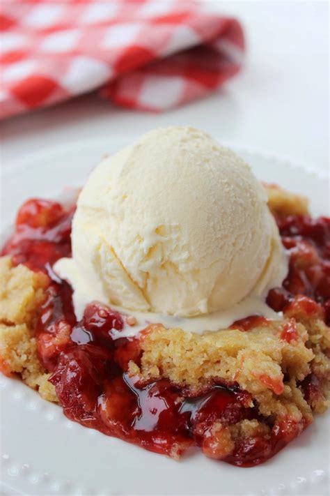 3-Ingredient Cherry Dump Cake | AllFreeSlowCookerRecipes.com