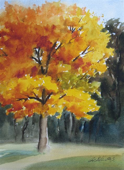 Pat Fiorello - Art Elevates Life: Painting Fall Trees