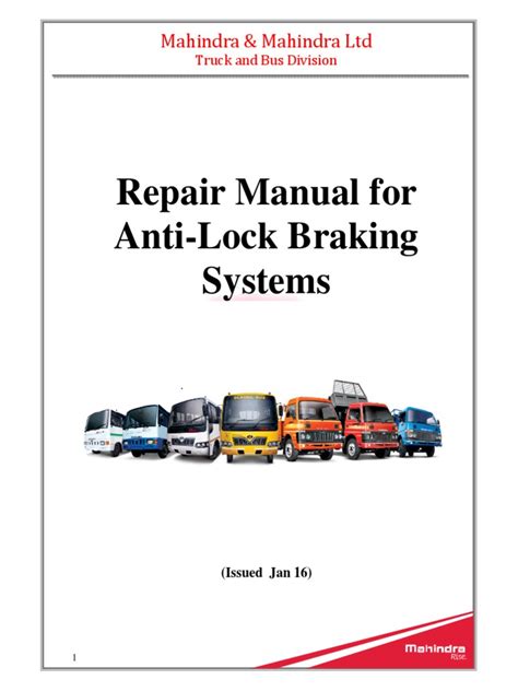 Abs Workshop Manual | PDF | Anti Lock Braking System | Brake