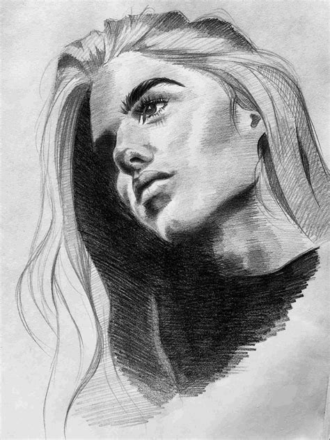 Pencil Sketch of Women : r/drawing