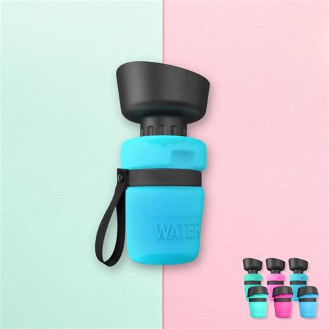 Compact Dog Water Bottle With Foldable Drinking Bowl for - Etsy