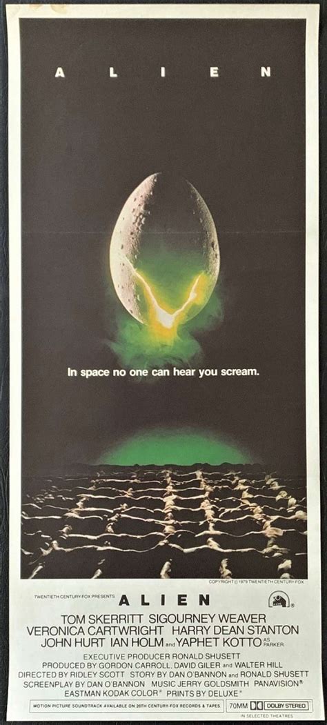 All About Movies - Alien Daybill Poster Original 1979 Sigourney Weaver ...