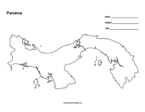 Panama Outline Map | Panama canal, Travel destinations photography ...