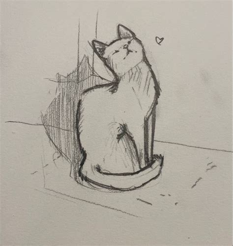 Kitty drawing | Art tutorials drawing, Sketches, Art inspiration drawing