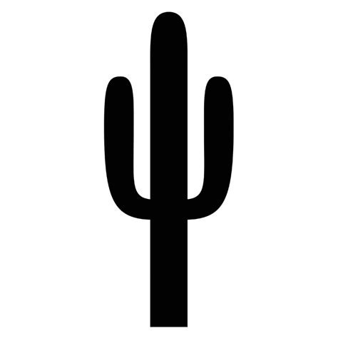 Desert Saguaro Cactus Silhouette Art – DigitEMB