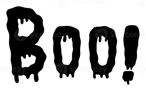 Boo hand drawn lettering 18802669 PNG