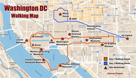 Tourist Attraction Map Of Washington Dc - Infoupdate.org