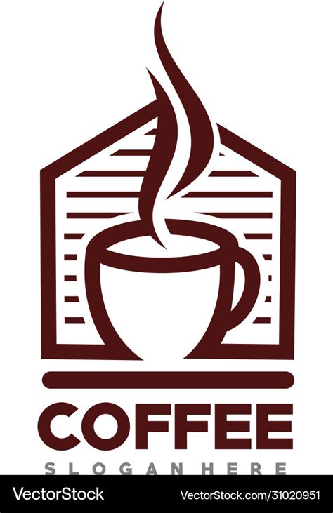 Coffee and cafe logo design inspiration Royalty Free Vector