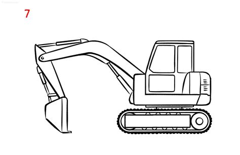 Excavator Coloring Pages - Free Coloring Pages Printables