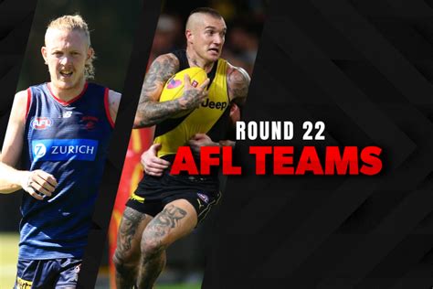 AFL Round 22 Team Line-Ups 2023 - AFL News