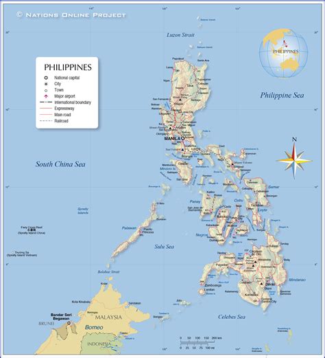 General Map of the Philippines - Nations Online Project