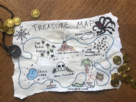 treasure map craft for kids pirate ideas pinterest - treasure map craft ...