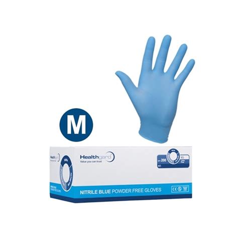 Blue NITRILE Gloves, Powder Free, Medium | Safety Glasses ...