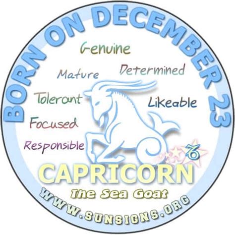 December 23 Zodiac Horoscope Birthday Personality - SunSigns.Org