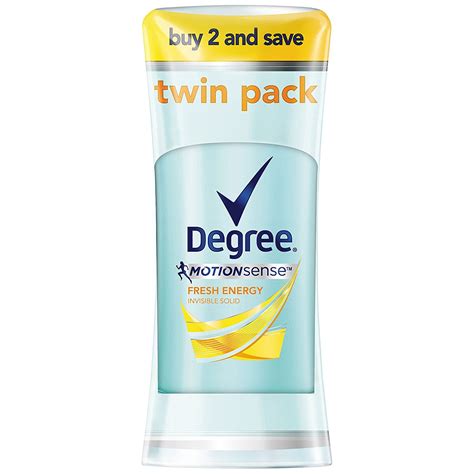 Degree Women Antiperspirant Deodorant Stick Twin Pack, Fresh Energy 2.6 ...