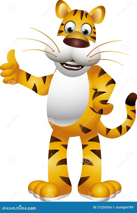 Funny Tiger And Cartoon Stock Images - Image: 27220354