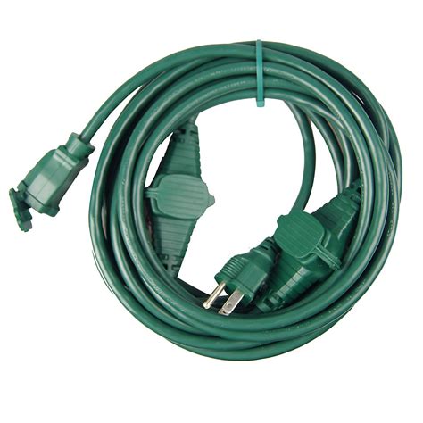 25 Feet 3-Conductor Inline Multi-Outlet Extension Cord