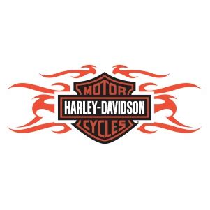 harley davidson flames logo SVG file | harley davidson fire logo symbol ...