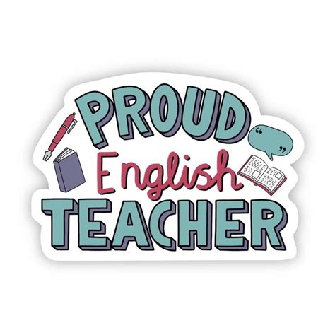 Proud English Teacher in 2021 | Teacher stickers, English teacher, Teacher