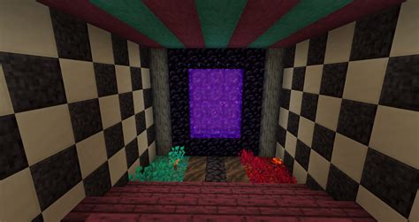 Nether portal room design. : r/Minecraft