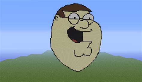 Peter Griffin Face (Pixel Art) Minecraft Project