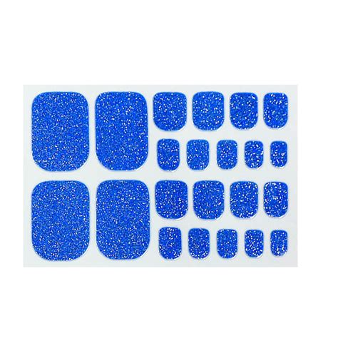 〖Hellobye〗Summer Foot Nail Stickers, Toe Nail Art Glitter Decals ...