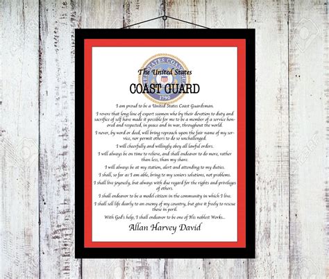 Coast Guard Creed by CredosandIsms on Etsy