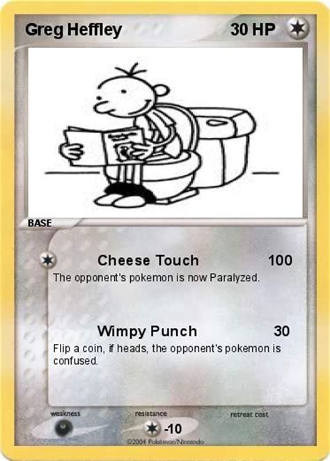 Pokémon Greg Heffley 20 20 - Cheese Touch 100 - My Pokemon Card