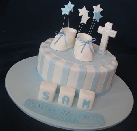 Blissfully Sweet: A "Taste of Boy" Baptism Cake