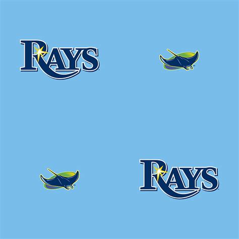 Tampa Bay Rays: Logo Pattern (Light Blue) - Officially Licensed HD ...